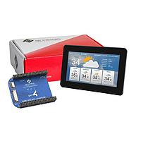 4D Systems gen4-4DCAPE-50CT-CLB 커패시티브 5.0", 800x480 픽셀, BeagleBone Black용 커패시티브 터치 커버 렌즈 베젤 스크린 및 gen4-4DCAPE-ADAPTOR가 포함된 LCD 케이프