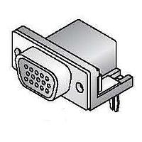 Đầu nối D-Sub mật độ cao HD D-SUB PCB R/A FM MẠ VÀNG 15P ĐEN Kobiconn 156-3315-E