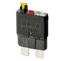 E-T-A Circuit Breakers 1610-H2-10A Miniature Miniaturised single pole press-to-reset cycling trip free thermal circuit breaker designed for automotive fuse block installation. Extends the benefits of circuit breaker performance and convenience to applications which are cost cri