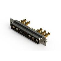EDAC 627-17W5222-5T2 Mixed Contact D-Sub Connectors Vertical Combo Dsub