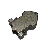 Vỏ bảo vệ D-Sub 9 chân, nắp đúc kim loại, lối vào kép MH Connectors MHDU45ZK9-K