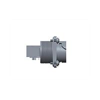 Vỏ Bọc Tròn RJ, ODVA, Nhựa, 1.5A, Cat 5e, Góc Vuông, Ren Vít, Jack 180 (Ngang), Ổ Cắm, IP67 Chưa Ghép Nối Amphenol LTW ROP-5SRFFH-TSU7001