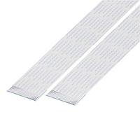 Cáp nhảy FFC / FPC 1mm Pitch FlatFlexCable, 24 tiếp điểm, Dẫn điện cùng mặt, Dài 152mm/6in, Mạ thiếc GCT (Global Connector Technology) 10-24-A-0152-C-4-08-4-T