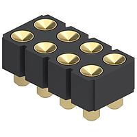 Đầu nối .100" 8P2R SPRNG, SMT MATE với/.042" PLNGR Mill-Max 419-10-208-30-007000