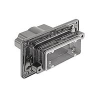 HARTING 19400161119 Headers & Wire Housings 16B HPR Panel Feed Through Housing, Screw Locking, outside mounting, 1xM50