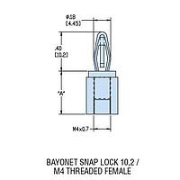 Giá đỡ PCB vít và khóa HLCBS-TF-M4-12 NAT NYL Heyco 10832
