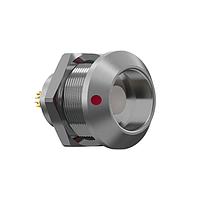 ODU G11K0C-P02NPL0-0000 Receptacles Series K RECPT for FT panel mounting, Size 1, IP50, 2 Contacts, 0 Key