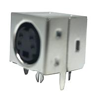 Đầu nối 4 chân Góc phải Có khiên Mạ vàng Kycon KMDGX-4S-BS