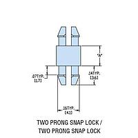 Giá đỡ PCB HMSPDL-07 NYL TỰ NHIÊN Giá đỡ PCB Heyco 10306
