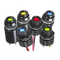 Bộ chỉ thị 2VDC 8mm LED Đỏ/Xanh lá chân cắm APEM QRM84BYYRG02E