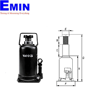 Kích đội thủy lực 1 piston 30T Yato YT-1709