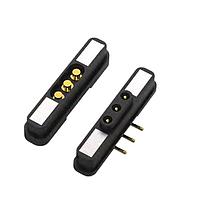 Đầu nối cái có lò xo 2 chân tiếp điểm 2A mạ vàng phẳng đuôi thẳng màu trắng gắn lỗ xuyên qua EDAC 686C02222030C1E