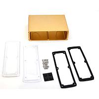 Bud Industries EXN-23364-GDP PCB Enclosure Extruded Aluminum Enclosure Gold with Plastic Cover (2.4 X 7 X 5.1 In)