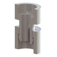 Essentra Components CSR4-394-01 Snap Lock Screw Retainer,Natural,4 Screw