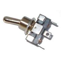 Công tắc gạt kích thước đầy đủ Công tắc gạt nguồn 20A - 125VAC 3/4HP SPDT BẬT-KHÔNG-BẬT, .250" QC, Tiếp điểm đóng chậm/mở chậm, Chứng nhận UL & CSA Electroswitch 7201C