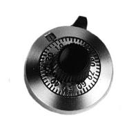 Đồng hồ đo 20 vòng quay 46mm mạ chrome satin, vạch đen Vishay Spectrol 25A11B10