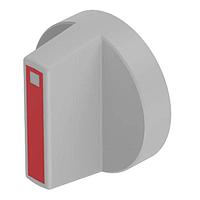 Bộ truyền động công tắc cần gạt, có đèn báo, màu đỏ, xám, ngắn, nhựa EAO 52-929.20