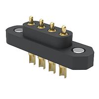 Đầu nối Pogo 4 chân không che chắn, lò xo từ tính 4mm, cốc hàn dây Mill-Max 878-22-004-00-011101