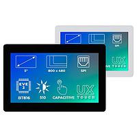 Riverdi SM-RVT50UQBNWC01 TFT LCD 디스플레이 5.0", EVE3, uxtouch, BLK CG, 0.5mm DST