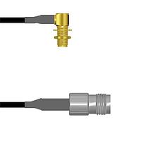 Amphenol Custom Cable Q-2P04G0003108i RF Cable Assemblies SMA-RJB/TNC-SJ G174 108I
