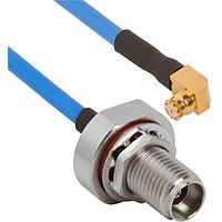 Amphenol SV Microwave FRSMP-085-FB292-120 RF Cable Assemblies SMP R/A F  2.92mm BKHD F 12"Cable