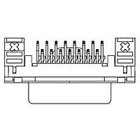 Molex / FCT 173109-1923 Receptacle FCT THT DSUB RA PC RCPT 9 PN W/SNAPIN
