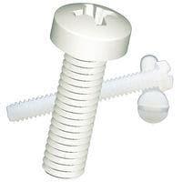 Essentra Components 011024F200 Machine Screw Fillister Slotted Screw, #10-24 Thread,2 Lg