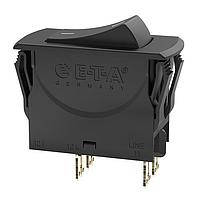 Bộ ngắt mạch nhiệt kết hợp công tắc Thermal The 3120-N tích hợp chức năng bảo vệ quá dòng và công tắc BẬT/TẮT trong một linh kiện duy nhất. Phần tử ngắt là bimetal nhiệt. Loại 3120-N phù hợp lý tưởng để bảo vệ quá tải. E-T-A Circuit Breakers 3120-N321-P7T1-W01D-16A