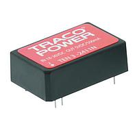 TRACO Power TEN 3-1222N Isolated Product Type: DC/DC; Package Style: DIP-24; Output Power (W): 3; Input Voltage: 9-18 VDC; Output 1 (Vdc): 12; Output 2 (Vdc): -12; Output 3 (Vdc): N/A