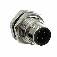 NorComp 860RD04-21SR004 Connectors IP67 Female M12 Panel Mount 4 Position Straight Dip Solder