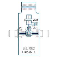 Analog Devices 115223-HMC577LC4B Frequency Multiplier HMC577LC4B Evaluation PCB