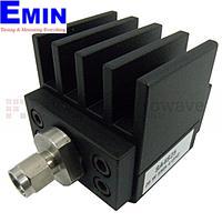 Fairview  SA4S25-30 30 dB Fixed Attenuator SMA Male To SMA Female Up To 4 GHz Rated To 25 Watts With Black Aluminum Heatsink Body