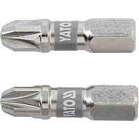 Bộ 2 mũi vít hoa thị phủ Niken YATO YT-78005 (PZ3x25mm, 1/4")