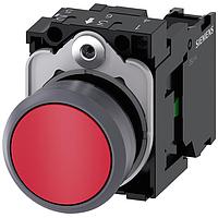 Nút nhấn PUSHBUTTON, MOM, ĐỎ, PHẲNG SIEMENS 3SU11300AB201BA0