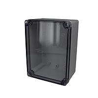 Bud Industries PTS-25328-C NEMA/IP Rated PC+10% Fiberglass Box with Clear Cover (7.9 X 5.9 X 3.9 In)