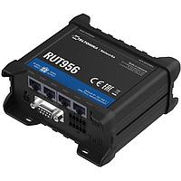 Teltonika RUT956100100 라우터 셀룰러 라우터, 4G/3G/2G/LTE CAT4, 듀얼 SIM, WiFi 2.4 GHz, 4 x 이더넷, 10x I/O, RS232, RS485, GNSS (GPS), microSD, USB. 지역: 유럽, 중동, 아프리카, 한국, 태국, 영국 전원 공급 장치 포함