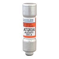 Mersen ATQR3/4 파워 퓨즈 퓨즈; 타임 딜레이; 클래스 CC; 200kA I.R AC/100kA I.R DC; 600VAC/300VDC; 0.75A
