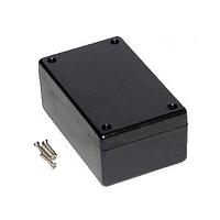 Hammond Manufacturing 1594CBK Thick Wall Flame Retardant ABS 1.3x2.6x4.1" Black