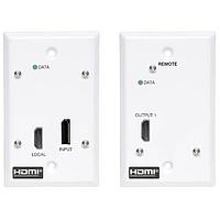 Tripp Lite B127A-1A1-FDFH Adapters DP/HDMI OVER CAT6 KIT,WALPLTS