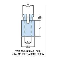 Cắm Giữ Tự Động HSRS4-10 V-0 Tự Nhiên Heyco 10634F