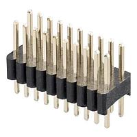 Harwin M52-040023W2045 Pin Strip Pin,2.54mm Tail,Vert SIL, 20P, Double Ro