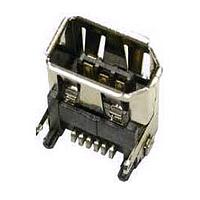 EDAC 690-008-621-013 USBタイプAコネクタ 2.0タイプA デュアルスタック 横型 R/A