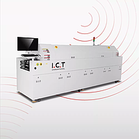 I.C.T I.C.T-S8D 6 Zones SMT Lead Free Reflow Oven Machine (38KW)