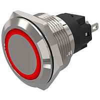EAO 82-6151.0114 Panel Mount Indicators / Switch Indicators 82-6151.0114.indicator.-.22 mm.stainless steel.flush/flat.ring.red.24 V.soldering terminal