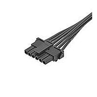 Molex 145132-0600 Discrete Wire Micro-Fit OTS Cbl ASSY 75mm 6CKT Blk