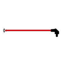 BIVAR SZR1-10.00-F4PGN54-2 Flexible Light Pipes with LEDs 10 Inch, Red Fiber, Green Lens, IP54