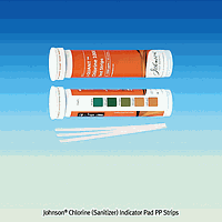 Johnson Test Papers J2.164.1C テストストリップ ハイレベル塩素, PP 0~1000, 100枚