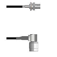 Amphenol Custom Cable Q-0404T0003008i RF Cable Assemblies BNC-SJB/TNC-RP G174 8I