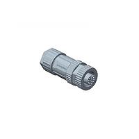 Amphenol LTW MSBP-03BFFA-SL8001 Circular Metric Connectors M12 Circular Metric Connector, B Code, Plastic, 4A, 03 pins, Female Connector, Female Contact, Straight, Screw Thread, Solder, Field Installable, F4.5 - F6.5mm, IP68 Mated