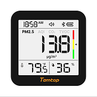 Temtop M10+ ワイヤレス空気質モニター (0~5mg/m³, 400-5000ppm, with bluetooth)